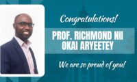 Congratulations Prof. Richmond Nii Okai Aryeetey